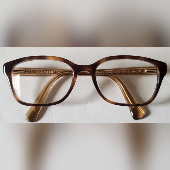 Cole Haan Womens CH5024 240 Soft Tort Eyeglass Frames 52-17-135 - FRAMES ONLY - Picture 2 of 5
